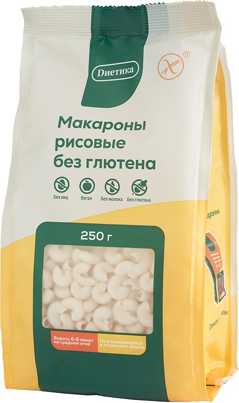Макароны рисовые без глютена | Dиетика