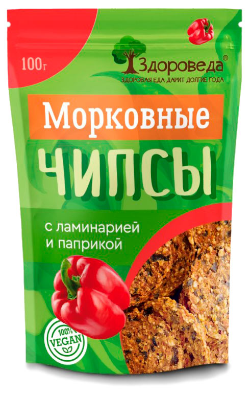 Чипсы морковные с ламинарией и паприкой | Здороведа