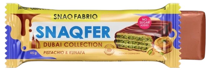 Батончик Snaqfer вафельный Дубайский | Snaq Fabriq