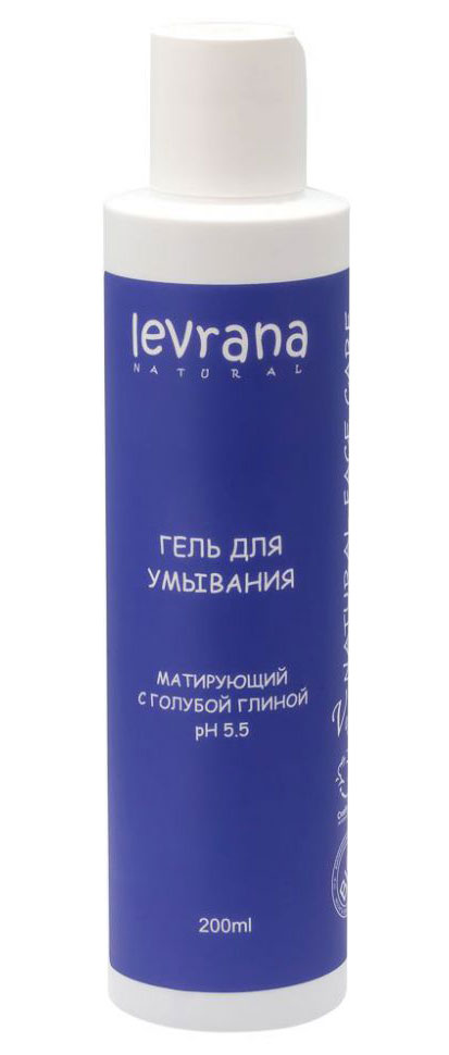 Гель для умывания Матирующий с голубой глиной | Levrana