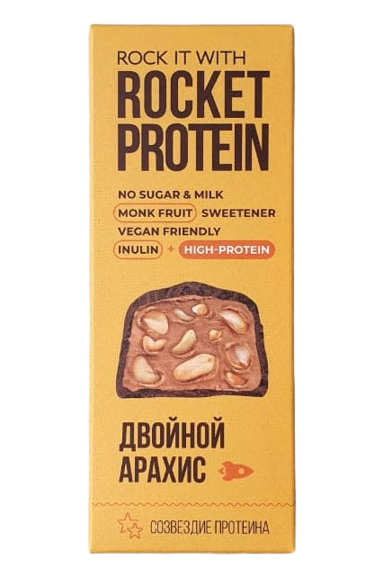 Батончик протеиновый Двойной арахис Protein | Rocket