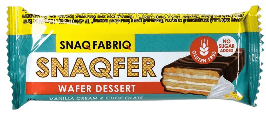 Вафля Snaqfer в шоколаде Ванильный крем | Snaq Fabriq