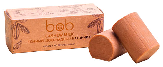 Батончик шоколадно-ореховый тёмный | Bob