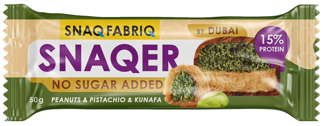 Батончик Snaqer с арахисом Дубайский | Snaq Fabriq
