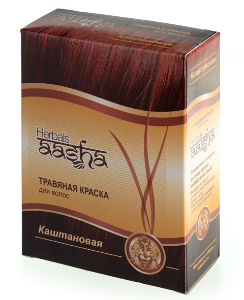 Травяная краска для волос Aasha