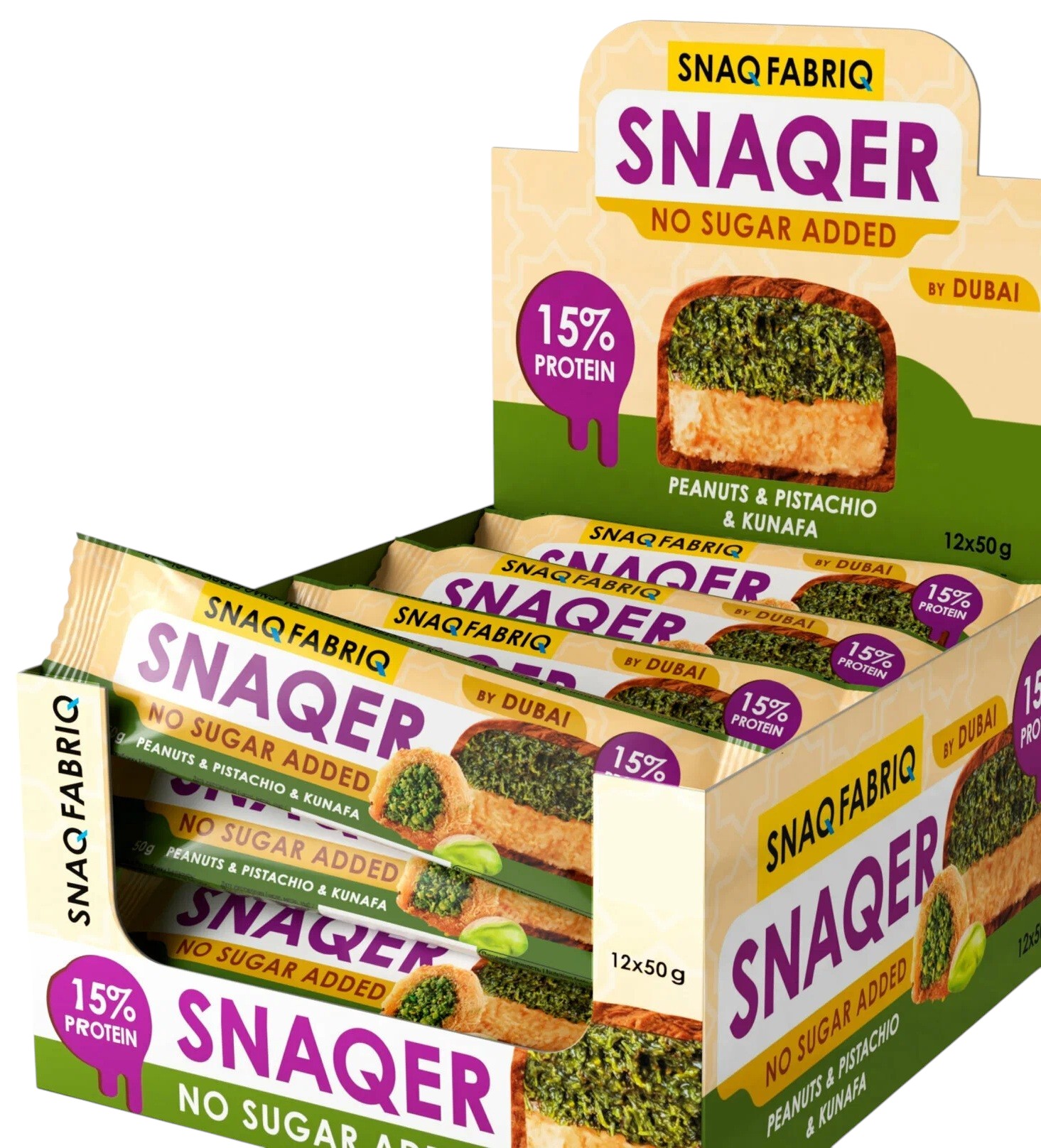 Батончик Snaqer с арахисом Дубайский | Snaq Fabriq