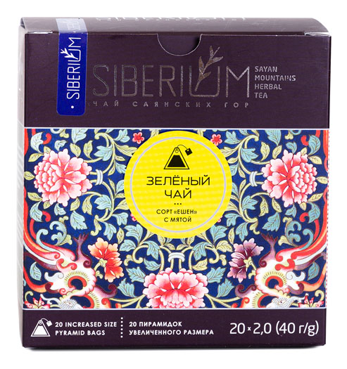 Чай Зелёный сорт Е-шен с мятой | Siberium