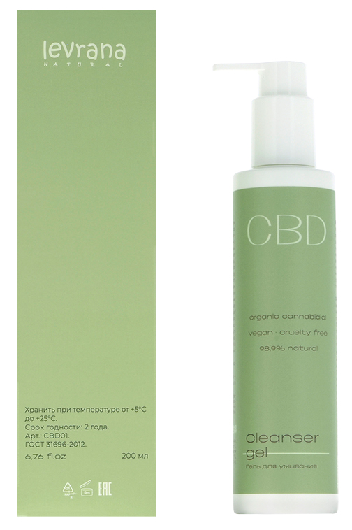 Гель для умывания с CBD | Levrana