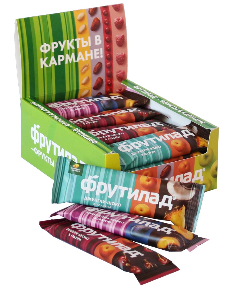 Коробка батончиков «Фрутилад» Ассорти