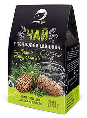 Чай травяной с кедровой шишкой Алтэя