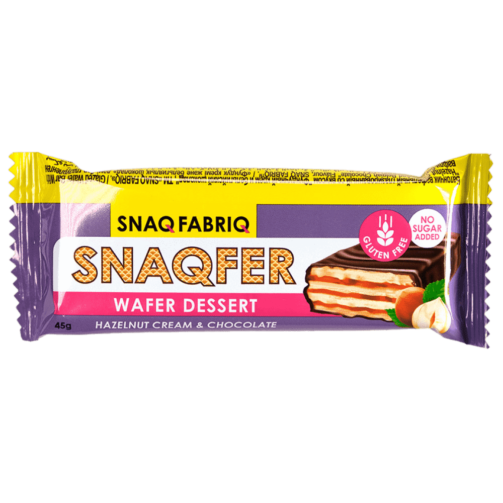 Вафля Snaqfer в шоколаде Фундучный крем | Snaq Fabriq