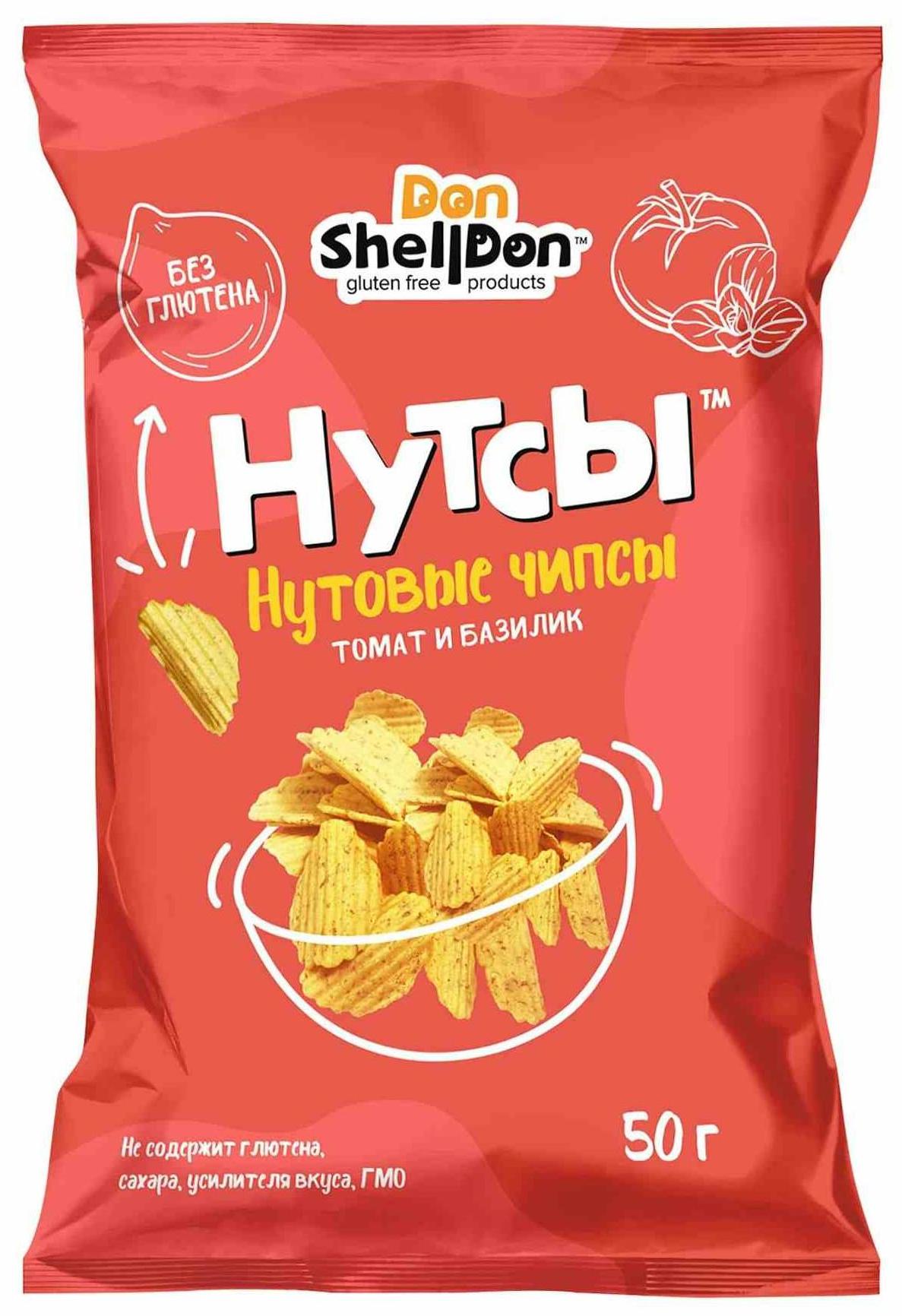 Чипсы Нутсы «Томат Базилик» | Don Shelldon