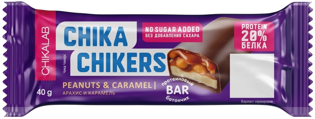 Батончик глазированный с арахисом и карамелью | Chikalab