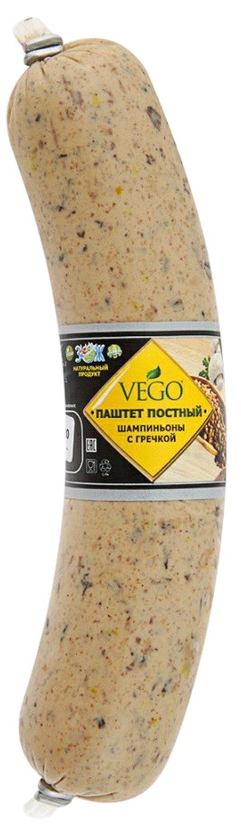 Паштет Шампиньоны с гречкой постный | VEGO
