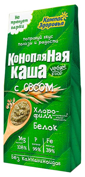 Каша конопляная с овсом