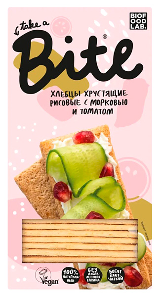 Хлебцы хрустящие рисовые с морковью и томатом | Bite