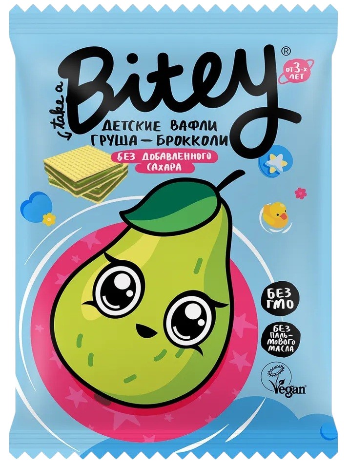 Вафли «Груша — Брокколи» | Bitey