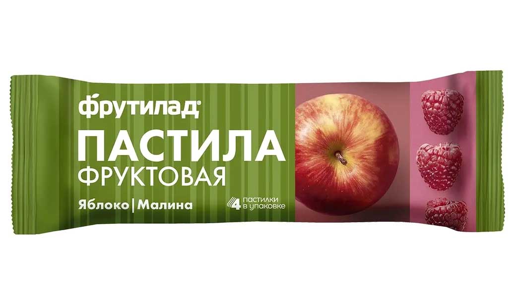Пастила фруктовая яблочная с малиной | Фрутилад