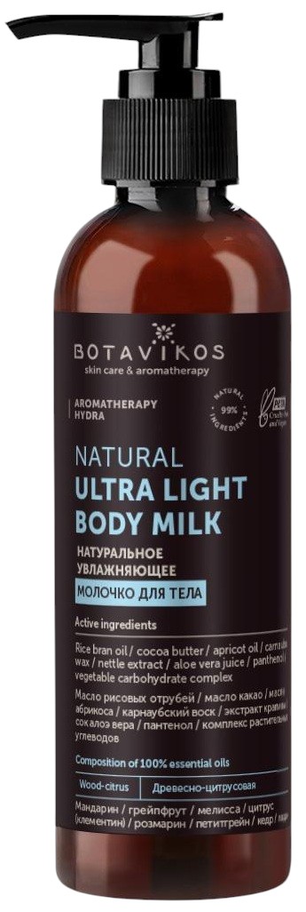 Молочко для тела увлажняющее Aromatherapy Hydra | Botavikos