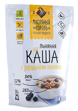 Каша льняная с зародышами пшеницы | Масляный король