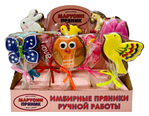 Пряник заварной глазированный Имбирный | Марусин пряник