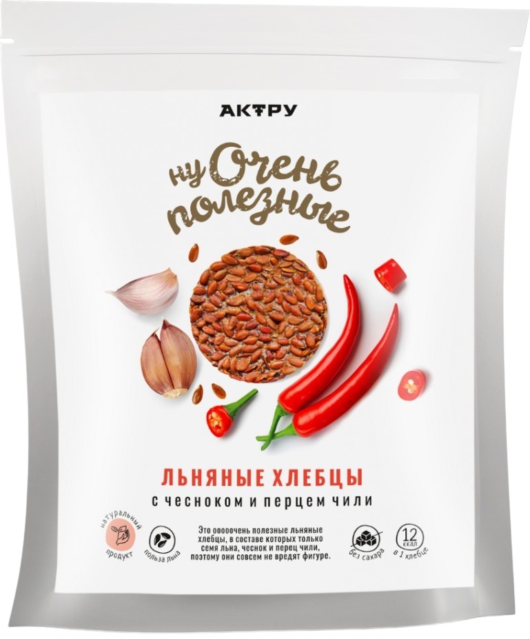 Льняные хлебцы с чесноком и перцем чили | Актру