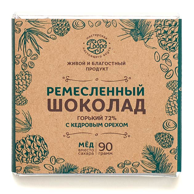 Шоколад на меду с кедровым орехом | Добро