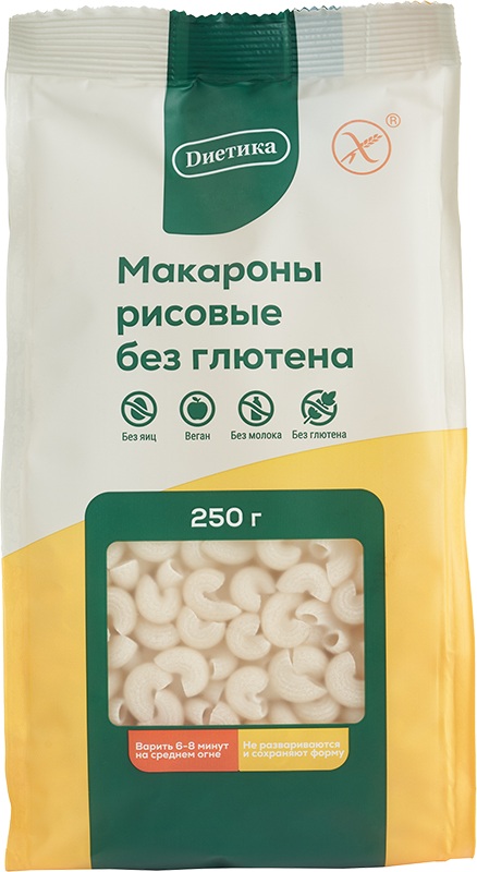 Макароны рисовые без глютена | Dиетика