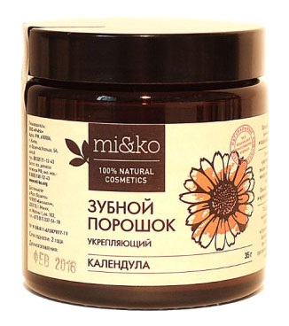 Зубной порошок укрепляющий Календула МиКо