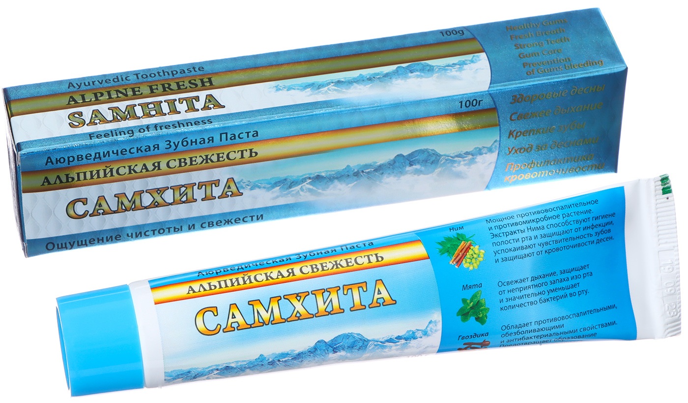 Зубная паста Альпийская свежесть | Самхита