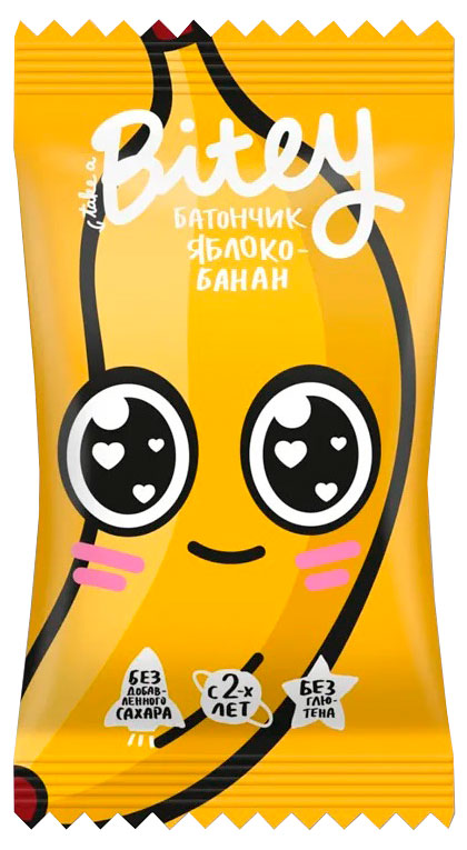 Батончик Байт Bitey Яблоко и Банан