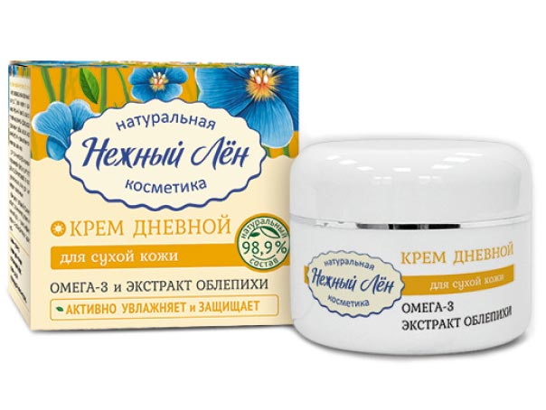 Крем для лица «Нежный лен» дневной для сухой кожи