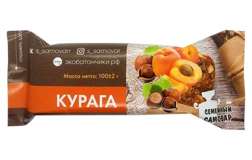Батончик питательный Курага | Семейный самовар