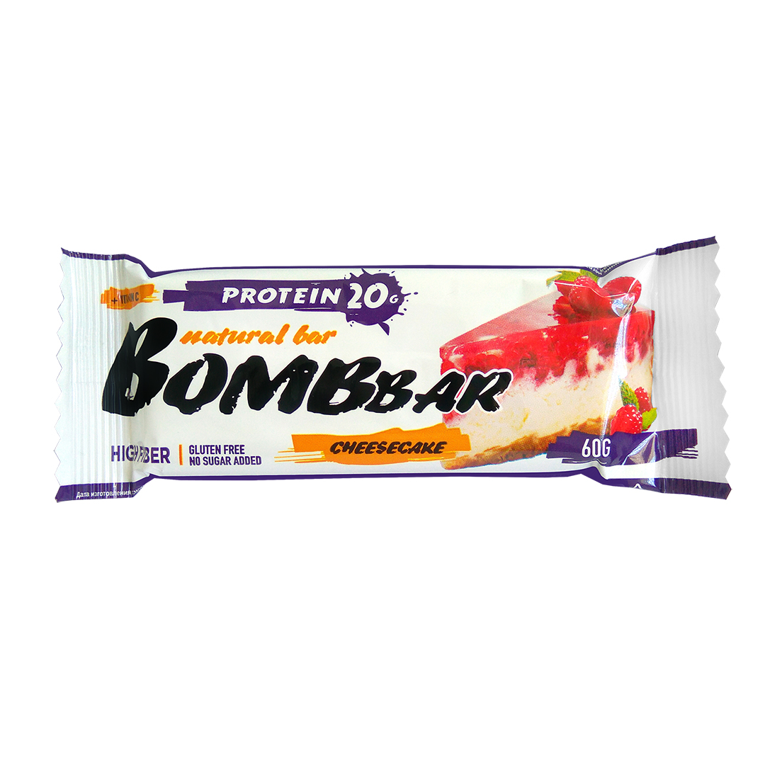 Батончик протеиновый Малиновый чизкейк | Bombbar
