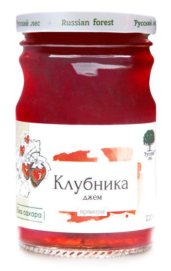 Джем без сахара Клубника | Русский Лес