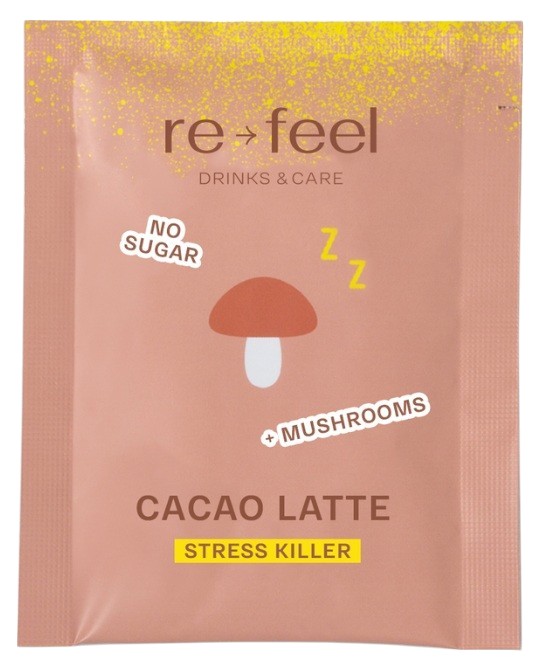 Какао-латте с грибом рейши и специями | Re-feel
