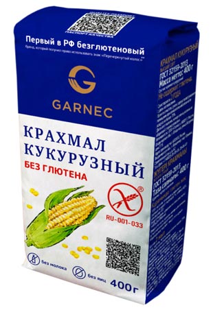 Крахмал кукурузный без глютена | Гарнец