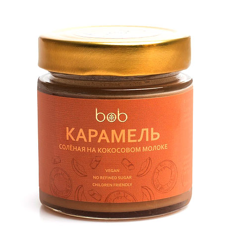 Карамель соленая на кокосовом молоке | Bob