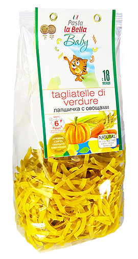 Паста Лапшичка с овощами La Bella Baby