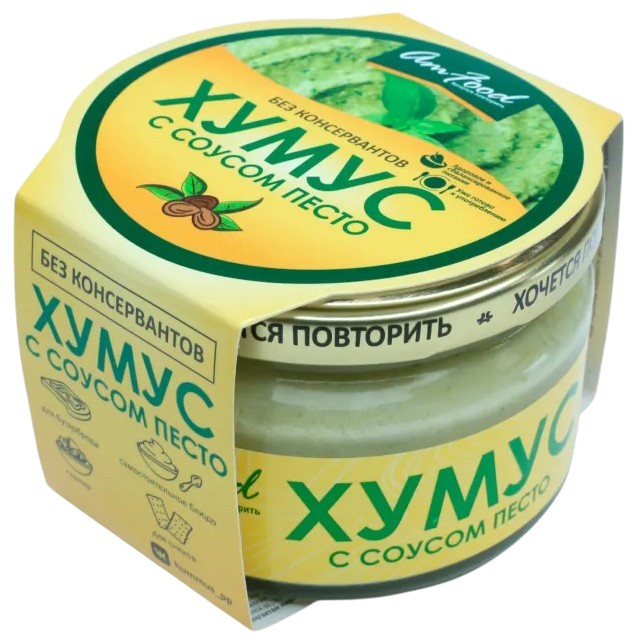 Хумус с соусом песто | AmFood