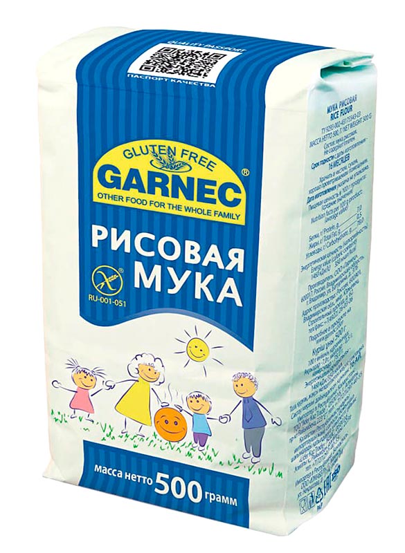 Мука рисовая без глютена | Гарнец