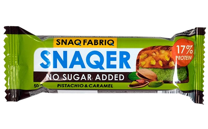 Батончик без сахара Snaqer Фисташка и Карамель | Snaq Fabriq