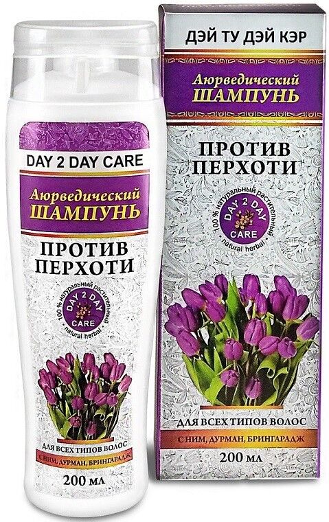 Шампунь Day 2 Day Premium против перхоти «Ним, Дурман и Брингарадж»