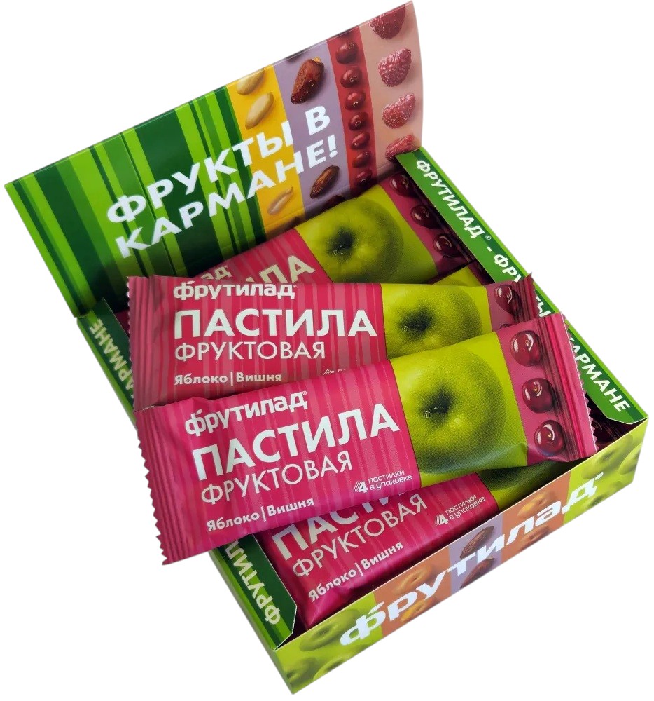 Пастила фруктовая Яблоко — Вишня | Фруктовая энергия