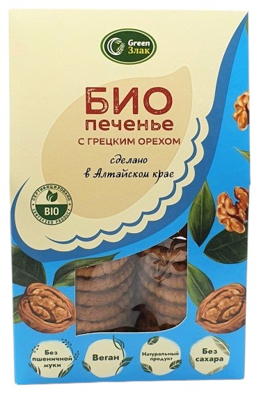 Печенье био с грецким орехом | GreenZlak