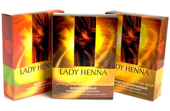 Травяная краска для волос Lady Henna