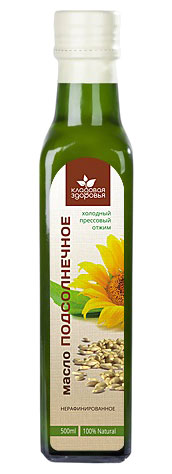 Масло подсолнечное нерафинированное