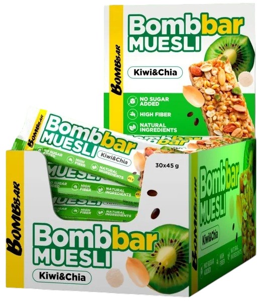 Батончик мюсли Киви — Чиа | Bombbar