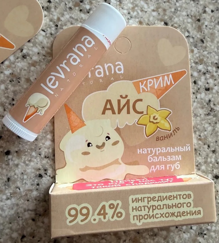 Бальзам для губ с пчелиным воском «Ваниль» | Леврана